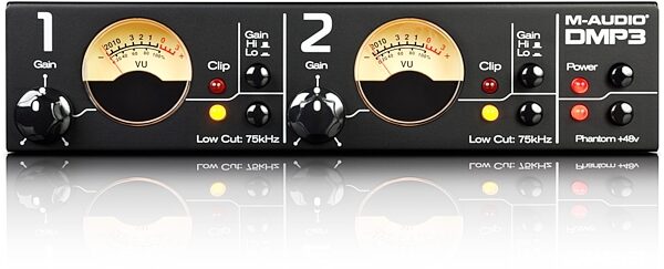 open zoom image for M-Audio DMP3 Dual Mic Pre and Direct Box, Front