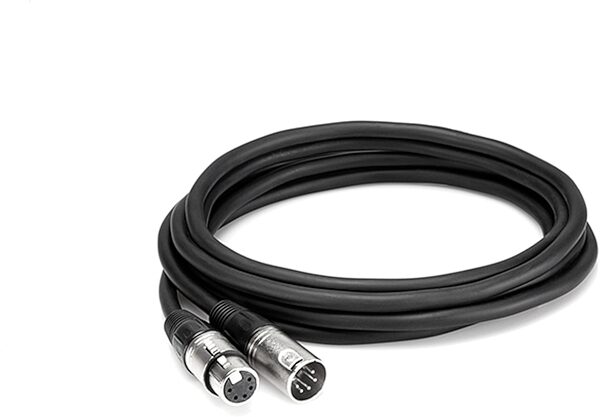 open zoom image for Hosa DMX-000 DMX512 4-Conductor XLR5-M to XLR5-F Cable, 5 foot, DMX-005, Action Position Back