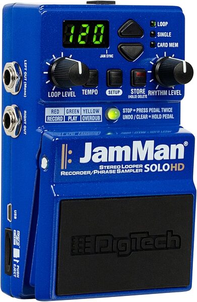 open zoom image for DigiTech JamMan Solo HD Looper Pedal, New, Action Position Back