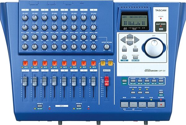 open zoom image for TASCAM DP01 8-Track Hard Disk Recorder, Top