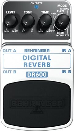 open zoom image for Behringer DR600 Digital Stereo Reverb Pedal, Top