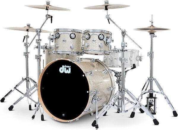 open zoom image for Drum Workshop Collector's Series SSC Maple 4-Piece Shell Kit, Broken Glass, Action Position Back