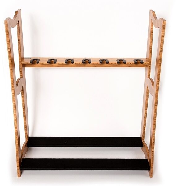 open zoom image for DRS Racks Bravo7 Original Guitar Rack (7-Space), Natural, ve
