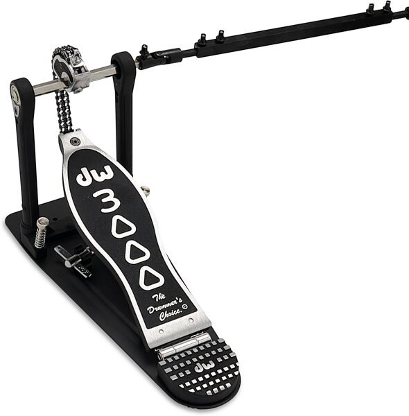 open zoom image for Drum Workshop 3002A Double Bass Drum Pedal, Black/Chrome, Action Position Back