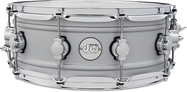 open zoom image for Drum Workshop Design Series Matte Aluminum Snare Drum, 5.5x14 Inch, Action Position Back