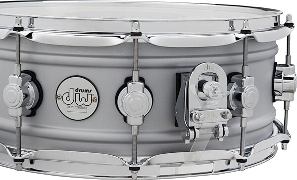 open zoom image for Drum Workshop Design Series Matte Aluminum Snare Drum, 5.5x14 Inch, Action Position Back