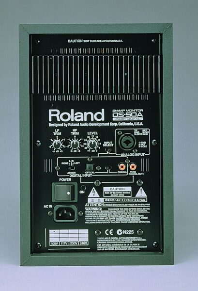 open zoom image for Roland DS50A Powered Monitor with Digital Inputs, Rear