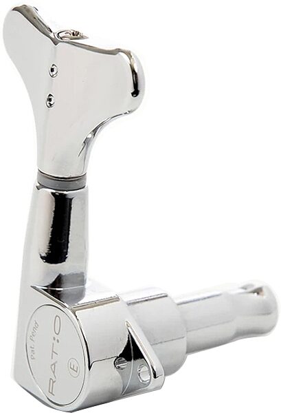 open zoom image for Graph Tech PRB-4220-C0 4 String 2+2 Bass Ratio Y-Key Tuners, Chrome, Action Position Back