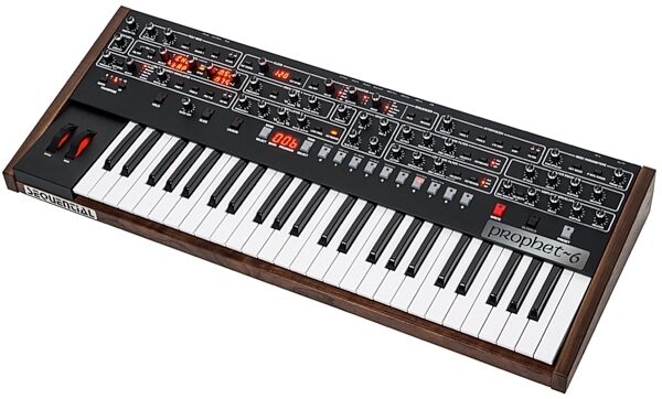 open zoom image for Sequential Prophet-6 Analog Synthesizer Keyboard, 49-Key, New, Angle 1