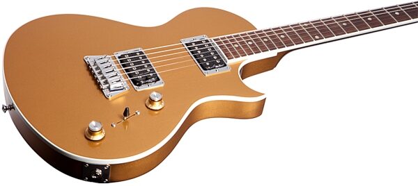 open zoom image for Gibson Nighthawk Studio Electric Guitar with Gig Bag, Gold Top Closeup