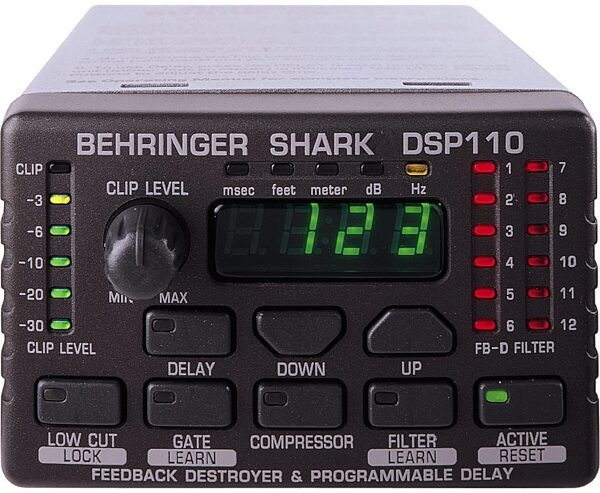 open zoom image for Behringer Shark DSP110 Feedback Filter And Preamplifier, Main