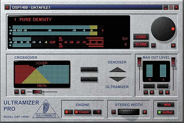open zoom image for Behringer DSP1424P Ultramizer Pro, Software Screenshot