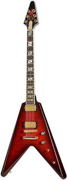 open zoom image for Gibson DSV50 Commemorative 50th Anniversary Flying V Electric Guitar, Brimstone