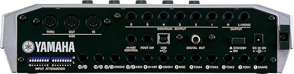 open zoom image for Yamaha DTXTREME IIS Electronic Drum Kit, Sound Module Rear