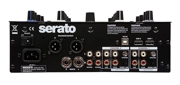 open zoom image for Mixars DUO Serato DJ Mixer, Back