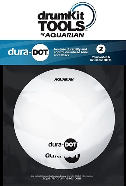open zoom image for Aquarian Dura-Dot Reusable Tone Modifier Drumhead, New, Main