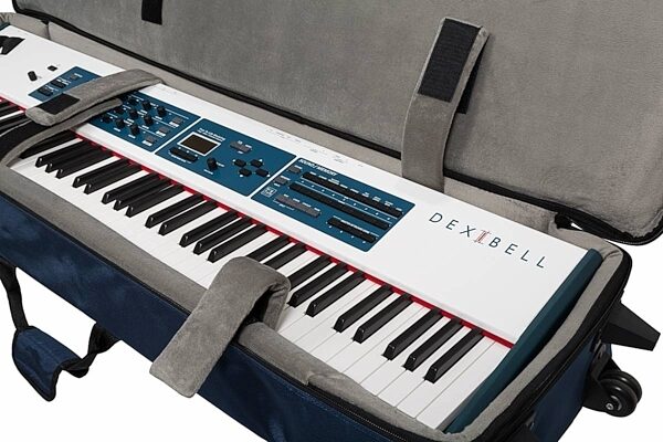 open zoom image for Dexibell DX BAG88BL Padded Keyboard Gig Bag, New, Action Position Back