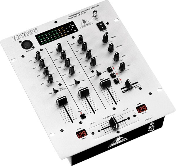 open zoom image for Behringer DX626 3-Channel DJ Mixer, Main