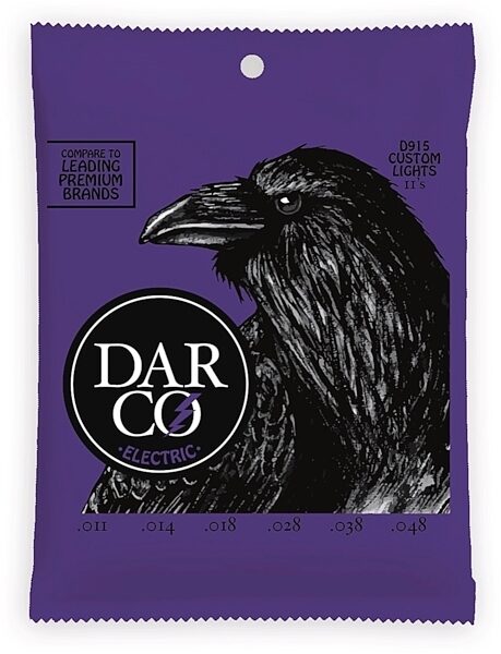 open zoom image for Darco Nickel Electric Guitar Strings, Custom Light, 11-48, D915, Main