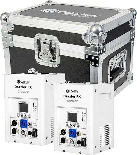 open zoom image for ColorKey Dazzler FX Cold Spark Machine, Action Position Front