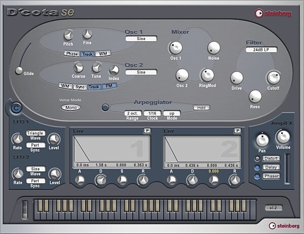 open zoom image for Steinberg Virtual Instruments Collection SE, D'Cota SE