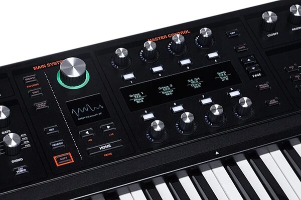 open zoom image for ASM Ashun Sound Machines Hydrasynth Keyboard Synthesizer, 49-Key, New, Detail Center Angle