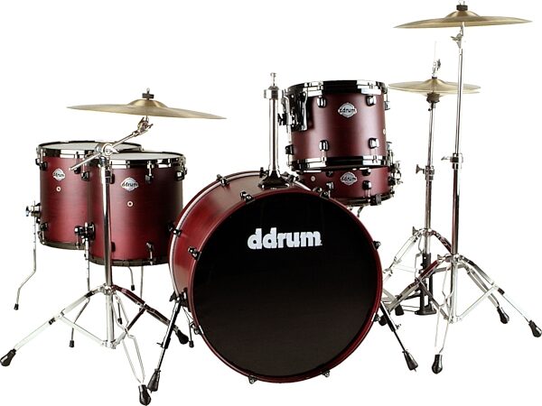 open zoom image for DDrum Diatribe Dorian 5-Piece Drum Kit, Satin Red