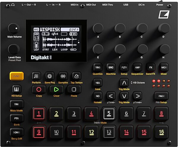 open zoom image for Elektron Digitakt II Sampler and Sequencer, New, Action Position Back