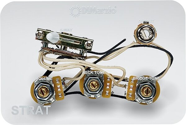 open zoom image for DiMarzio GW2113 HSS Strat Wiring Harness, New, Action Position Back