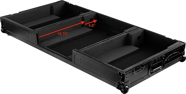 open zoom image for Odyssey FZGSDJMA9CDJW DJ Coffin Case, Black Label, Dimensions