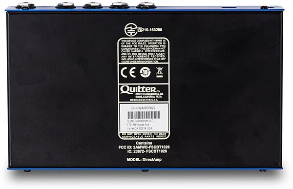 open zoom image for Quilter DirectAmp Guitar Interface, New, Action Position Back