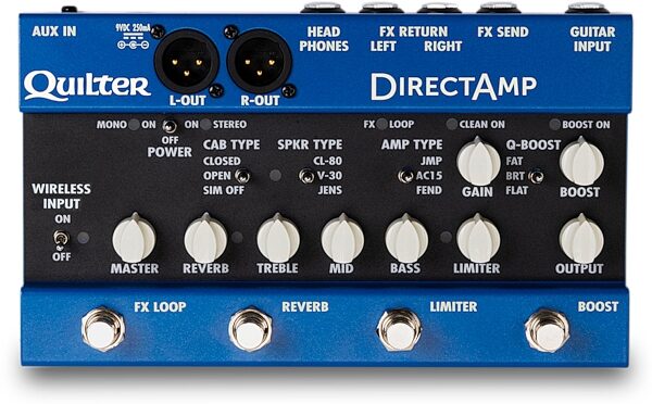 open zoom image for Quilter DirectAmp Guitar Interface, New, Action Position Back