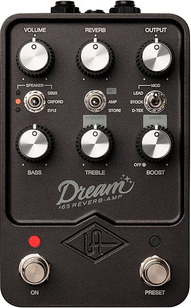 open zoom image for Universal Audio Dream '65 Stereo Amplifier and Cabinet Simulation Pedal, New, Action Position Back