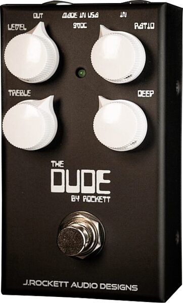 open zoom image for J. Rockett Audio The Dude V2 Overdrive Pedal, New, Action Position Back