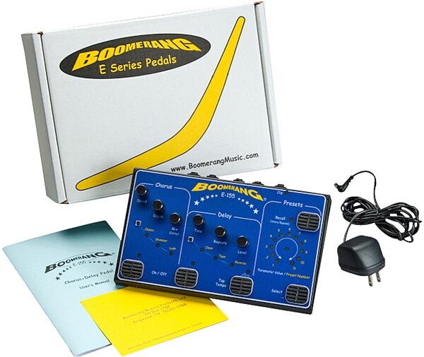 open zoom image for Boomerang E-155 Chorus and Delay Pedal, Package