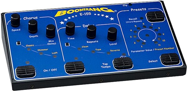 open zoom image for Boomerang E-155 Chorus and Delay Pedal, Main