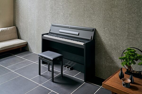 open zoom image for Korg E1 Air Digital Piano, Black, Action Position Back
