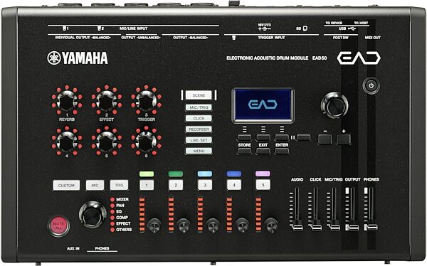 open zoom image for Yamaha EAD50 Advanced Electronic Acoustic Drum Module with DSU50 Stereo Condenser Microphone/Trigger, With 1 DSU50 Microphone/Trigger, Main