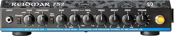 open zoom image for EBS Reidmar 752 Bass Guitar Amplifier Head (750 Watts), New, Action Position Back