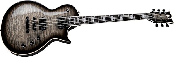 open zoom image for ESP LTD EC-1000T QM Electric Guitar, Charcoal Burst, Action Position Back