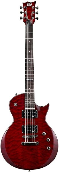 open zoom image for ESP LTD EC-100 Quilted Maple Top Electric Guitar, See Thru Black Cherry