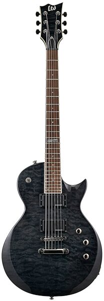 open zoom image for ESP LTD EC-200QM Quilt Maple Electric Guitar, See Thru Black