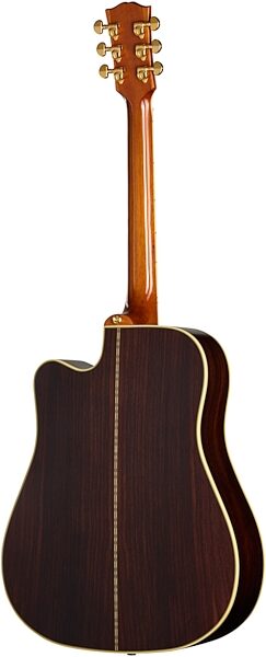 open zoom image for Epiphone Inspired by Gibson Custom Hummingbird Deluxe EC Acoustic Guitar (with Soft Case), Autumn Burst, Action Position Back