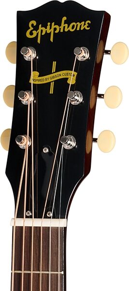 open zoom image for Epiphone 1942 Banner J-45 Reissue Acoustic-Electric Guitar (with Case), Vintage Sunburst, Action Position Back