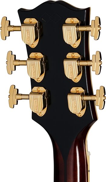 open zoom image for Epiphone Inspired by Gibson Custom Pre-War SJ-200 Rosewood Jumbo Acoustic Guitar (with Case), Vintage Sunburst, Action Position Back