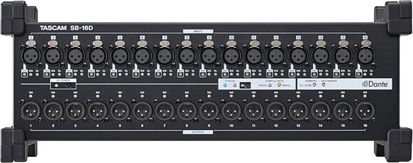 open zoom image for TASCAM SB-16D 16-Input/16-Output Dante Stage Box, New, Action Position Front