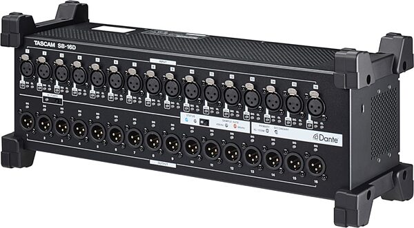open zoom image for TASCAM SB-16D 16-Input/16-Output Dante Stage Box, New, Action Position Front