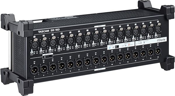 open zoom image for TASCAM SB-16D 16-Input/16-Output Dante Stage Box, New, Action Position Front