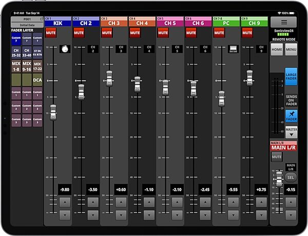 open zoom image for TASCAM Sonicview 16XP Digital Mixer, 32-Channel, Open Box (Very Good), Software