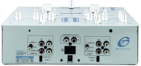 open zoom image for Gemini iPMX 2-Channel Stereo Mixer, Back